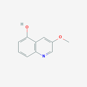 3-Methoxyquinolin-5-ol chemical structure (CAS 881656-36-6)