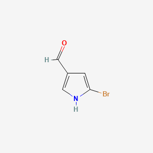 5-Bromo-1H-pyrrole-3-carbaldehyde chemical structure (CAS 881676-32-0)