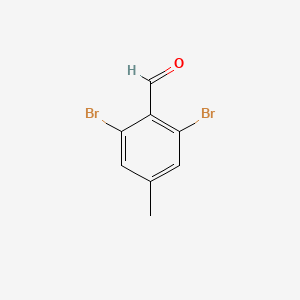 2,6-Dibromo-4-methylbenzaldehyde chemical structure (CAS 88174-23-6)