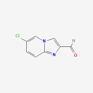 6-Chloroimidazo[1,2-a]pyridine-2-carbaldehyde chemical structure (CAS 881841-30-1)