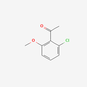 1-(2-Chloro-6-methoxyphenyl)ethanone chemical structure (CAS 881883-32-5)