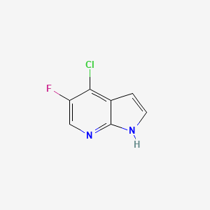 4-Chloro-5-fluoro-1H-pyrrolo[2,3-b]pyridine chemical structure (CAS 882033-66-1)