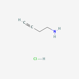 But-3-yn-1-amine hydrochloride chemical structure (CAS 88211-50-1)