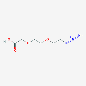2-(2-(2-Azidoethoxy)ethoxy)acetic acid chemical structure (CAS 882518-90-3)