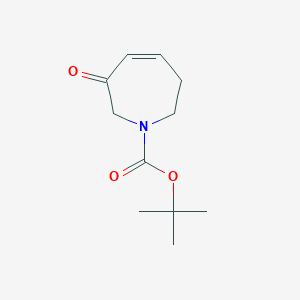 tert-Butyl 3-oxo-2,3,6,7-tetrahydro-1H-azepine-1-carboxylate chemical structure (CAS 882529-68-2)