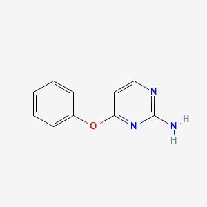 4-Phenoxypyrimidin-2-amine chemical structure (CAS 882767-05-7)