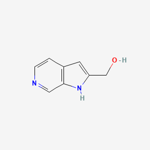 (1H-Pyrrolo[2,3-c]pyridin-2-yl)methanol chemical structure (CAS 882881-15-4)
