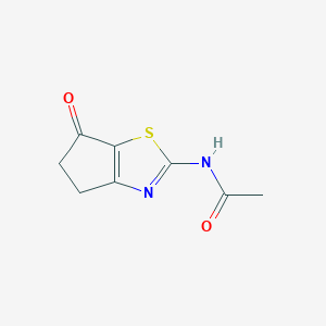 N-(6-Oxo-5,6-dihydro-4H-cyclopenta[d]thiazol-2-yl)acetamide chemical structure (CAS 883195-36-6)