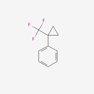 (1-(Trifluoromethyl)cyclopropyl)benzene chemical structure (CAS 883547-73-7)