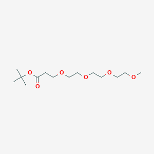 tert-Butyl 2,5,8,11-tetraoxatetradecan-14-oate chemical structure (CAS 883554-11-8)