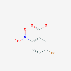 Methyl 5-bromo-2-nitrobenzoate chemical structure (CAS 883554-93-6)