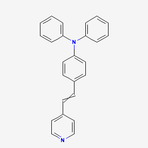 N,N-Diphenyl-4-(2-(pyridin-4-yl)vinyl)aniline chemical structure (CAS 883560-24-5)