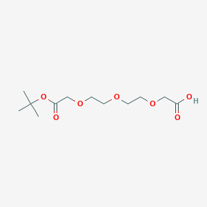 13,13-Dimethyl-11-oxo-3,6,9,12-tetraoxatetradecan-1-oic acid chemical structure (CAS 883564-93-0)