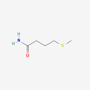 4-(Methylthio)butanamide chemical structure (CAS 88411-81-8)