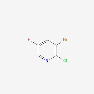 3-Bromo-2-chloro-5-fluoropyridine chemical structure (CAS 884494-36-4)
