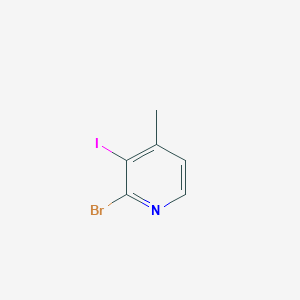 2-Bromo-3-iodo-4-methylpyridine chemical structure (CAS 884494-42-2)