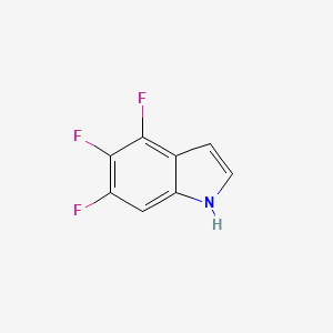 4,5,6-trifluoroindole chemical structure (CAS 884494-65-9)