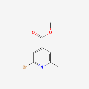 Methyl 2-bromo-6-methylisonicotinate chemical structure (CAS 884494-71-7)
