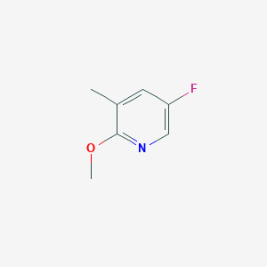 5-Fluoro-2-methoxy-3-methylpyridine chemical structure (CAS 884494-89-7)