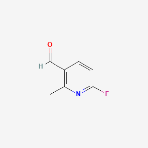 6-Fluoro-2-methylnicotinaldehyde chemical structure (CAS 884494-96-6)