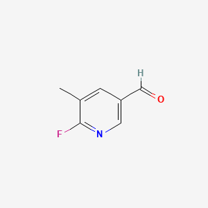 6-Fluoro-5-methylnicotinaldehyde chemical structure (CAS 884495-04-9)