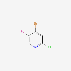 4-Bromo-2-chloro-5-fluoropyridine chemical structure (CAS 884495-10-7)