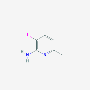 3-Iodo-6-methylpyridin-2-amine chemical structure (CAS 884495-19-6)