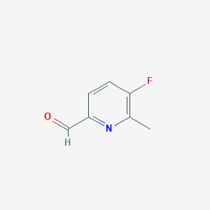 5-Fluoro-6-methylpicolinaldehyde chemical structure (CAS 884495-34-5)