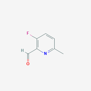 3-Fluoro-6-methylpicolinaldehyde chemical structure (CAS 884495-48-1)