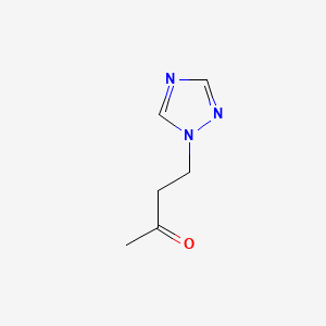 4-(1H-1,2,4-Triazol-1-yl)butan-2-one chemical structure (CAS 884497-49-8)