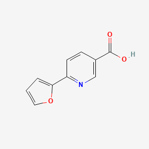 6-(Furan-2-yl)nicotinic acid chemical structure (CAS 884507-36-2)