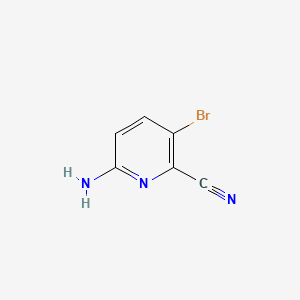 6-Amino-3-bromopicolinonitrile chemical structure (CAS 884541-48-4)