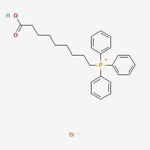 (8-Carboxyoctyl)triphenylphosphonium bromide chemical structure (CAS 88462-46-8)