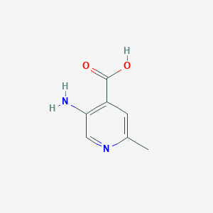 5-Amino-2-methylisonicotinic acid chemical structure (CAS 88482-17-1)