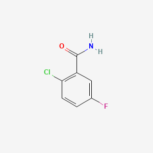 2-Chloro-5-fluorobenzamide chemical structure (CAS 88487-25-6)