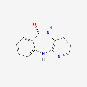 5,11-Dihydropyrido[2,3-b][1,4]benzodiazepin-6-one chemical structure (CAS 885-70-1)