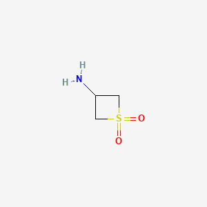 3-Aminothietane 1,1-dioxide chemical structure (CAS 88511-13-1)