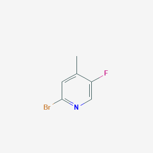 2-Bromo-5-fluoro-4-methylpyridine chemical structure (CAS 885168-20-7)