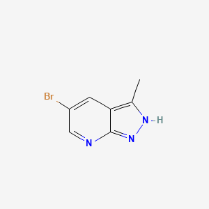 5-Bromo-3-methyl-1H-pyrazolo[3,4-b]pyridine chemical structure (CAS 885223-65-4)