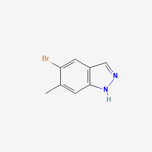 5-Bromo-6-methyl-1H-indazole chemical structure (CAS 885223-72-3)