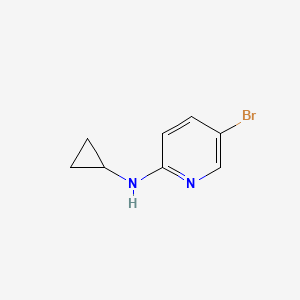 5-Bromo-N-cyclopropylpyridin-2-amine chemical structure (CAS 885266-96-6)