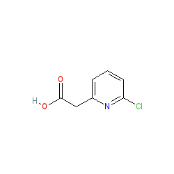 2-(6-Chloropyridin-2-yl)acetic acid chemical structure (CAS 885267-14-1)