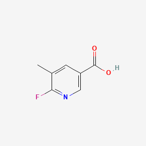 6-Fluoro-5-methylnicotinic acid chemical structure (CAS 885267-35-6)