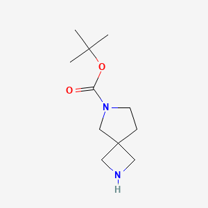 tert-Butyl 2,6-diazaspiro[3.4]octane-6-carboxylate chemical structure (CAS 885270-86-0)