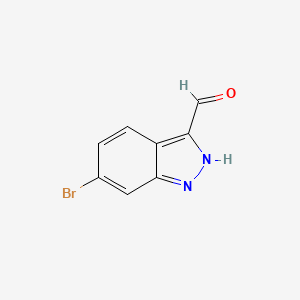 6-Bromo-1H-indazole-3-carbaldehyde chemical structure (CAS 885271-72-7)