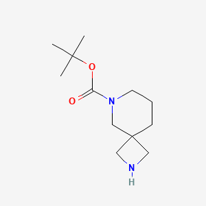 tert-Butyl 2,6-diazaspiro[3.5]nonane-6-carboxylate chemical structure (CAS 885272-17-3)