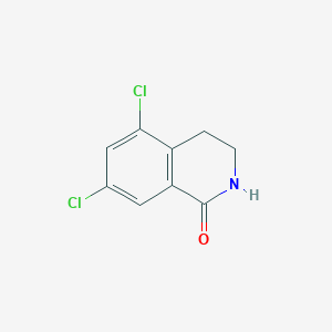 5,7-Dichloro-3,4-dihydroisoquinolin-1(2H)-one chemical structure (CAS 885273-81-4)