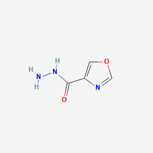 Oxazole-4-carbohydrazide chemical structure (CAS 885274-12-4)