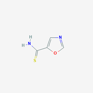 Oxazole-5-carbothioamide chemical structure (CAS 885274-32-8)