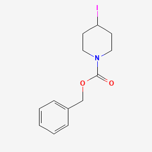 Benzyl 4-iodopiperidine-1-carboxylate chemical structure (CAS 885275-00-3)